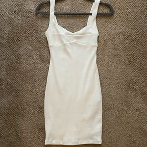 White dress lightly worn